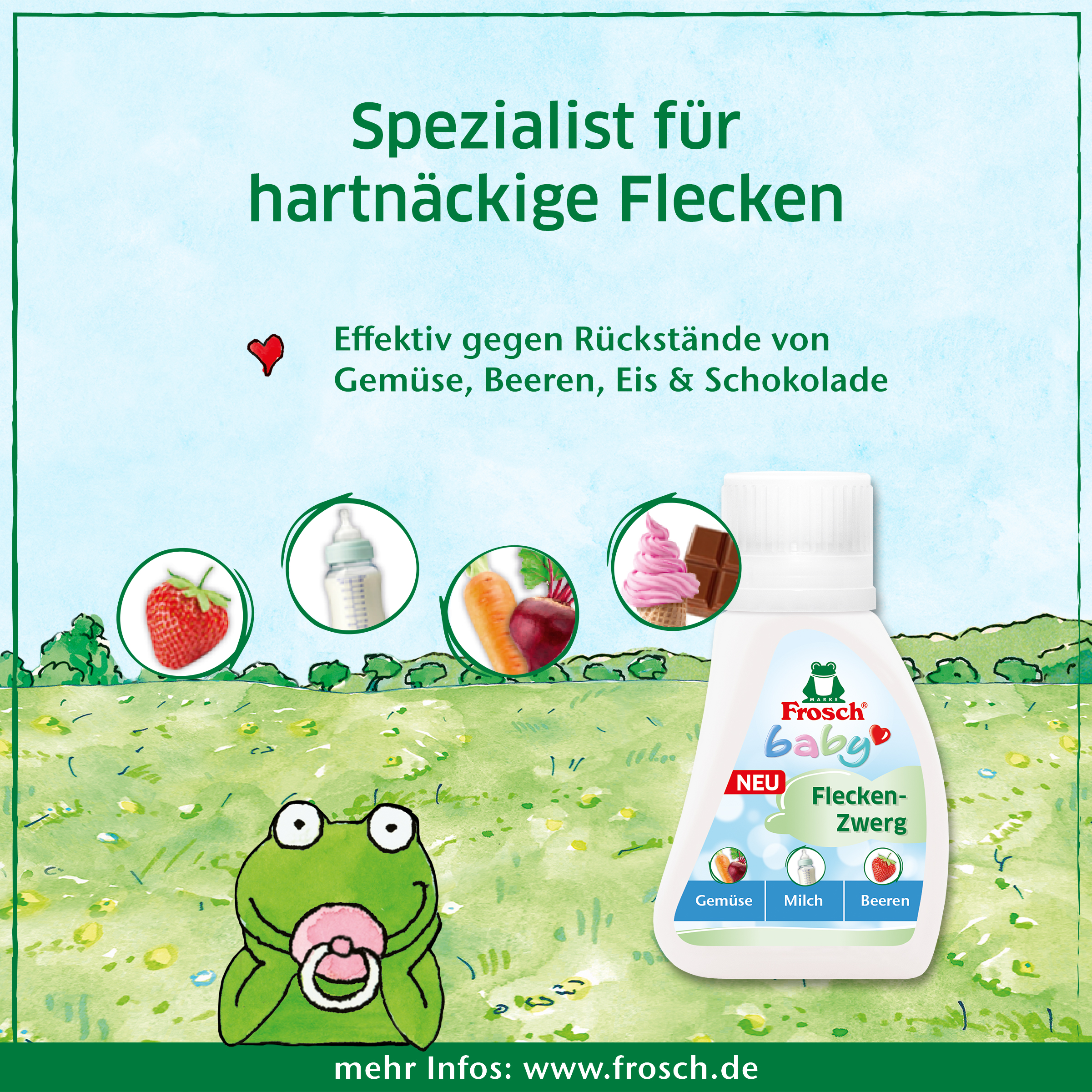 Frosch Baby Fleckenzwerg