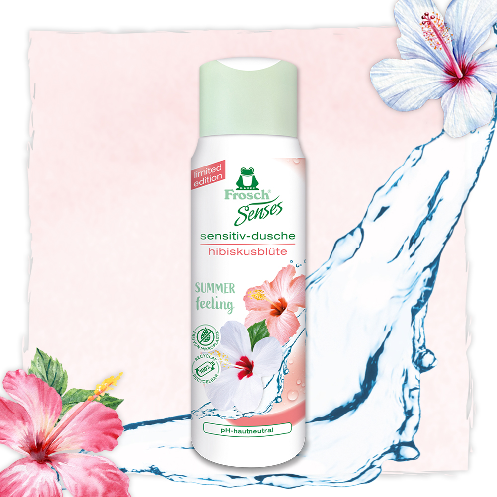 Frosch Sensitiv-Dusche Hibiskusblüte