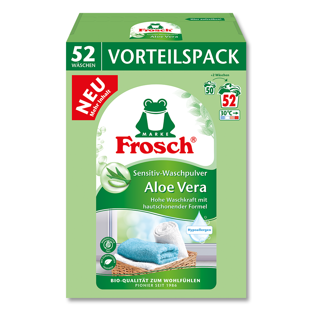 Frosch Aloe Vera Sensitiv-Waschpulver