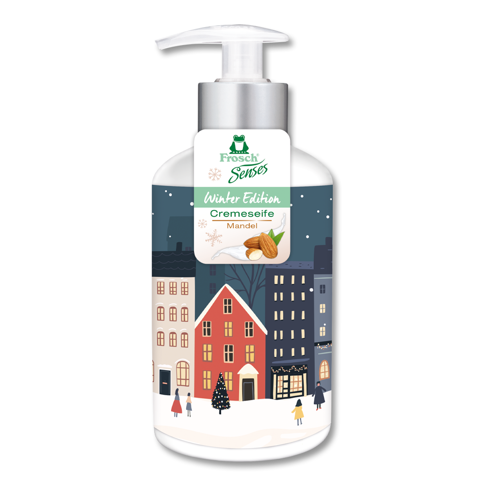 Frosch Winter-Edition Cremeseife Mandel